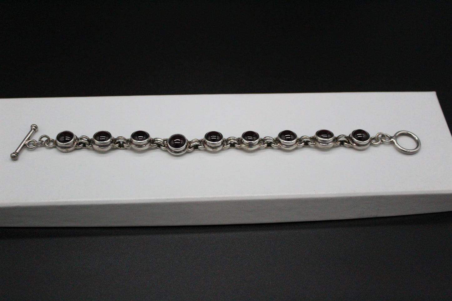 Cabochon Garnet Bracelet