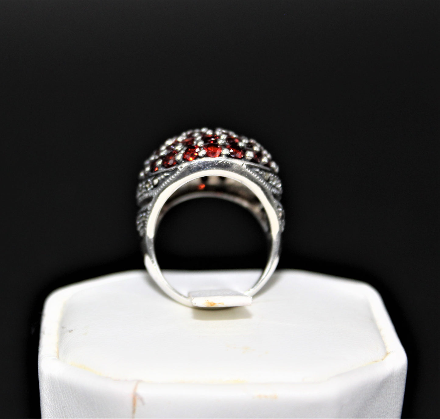 Garnet Pave Ring