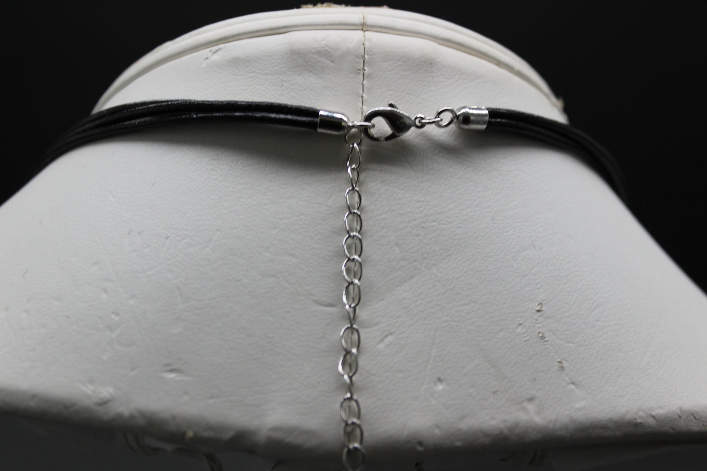 Druze Pendant on Leather Cord