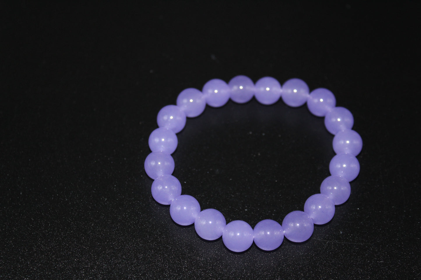 Lavender Jade Stretch Bracelet