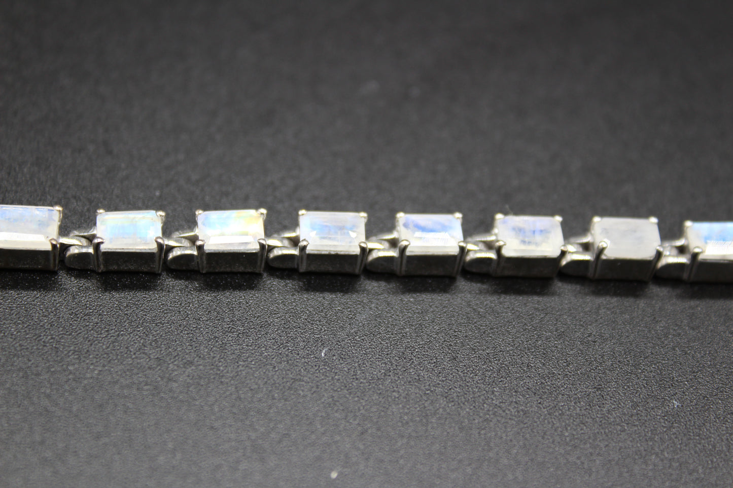 Emerald Cut Moonstone Bracelet