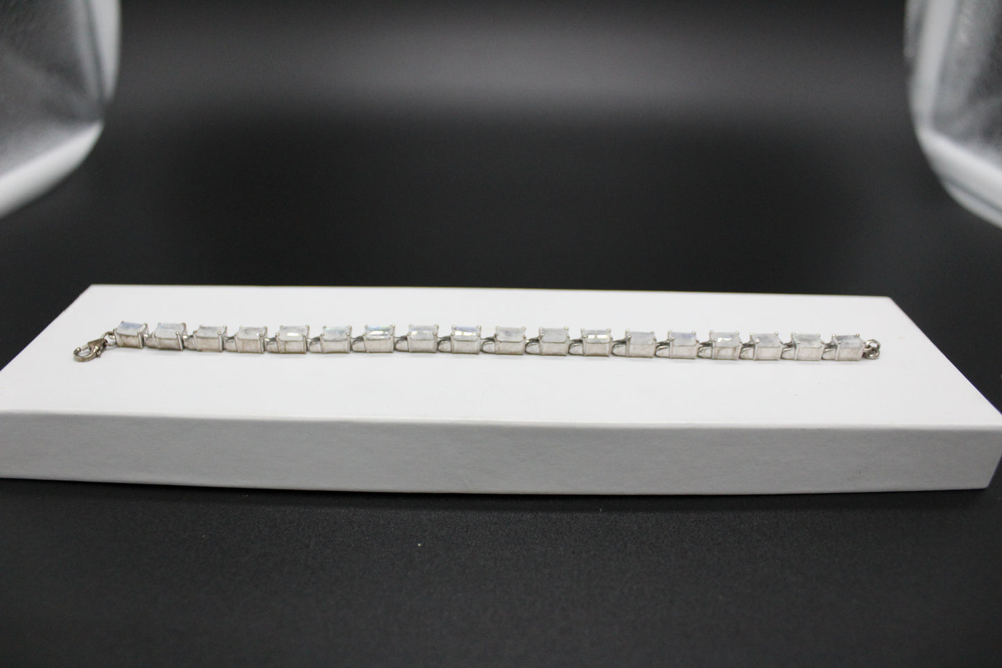 Emerald Cut Moonstone Bracelet