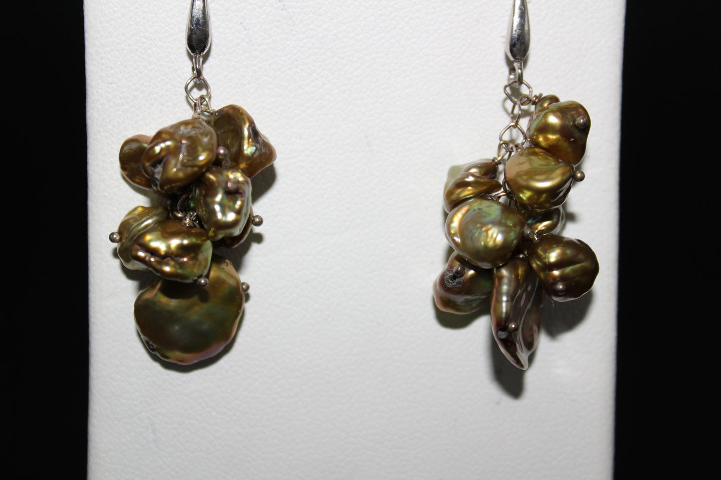 Peacock Fresh Water Pearl Earrings