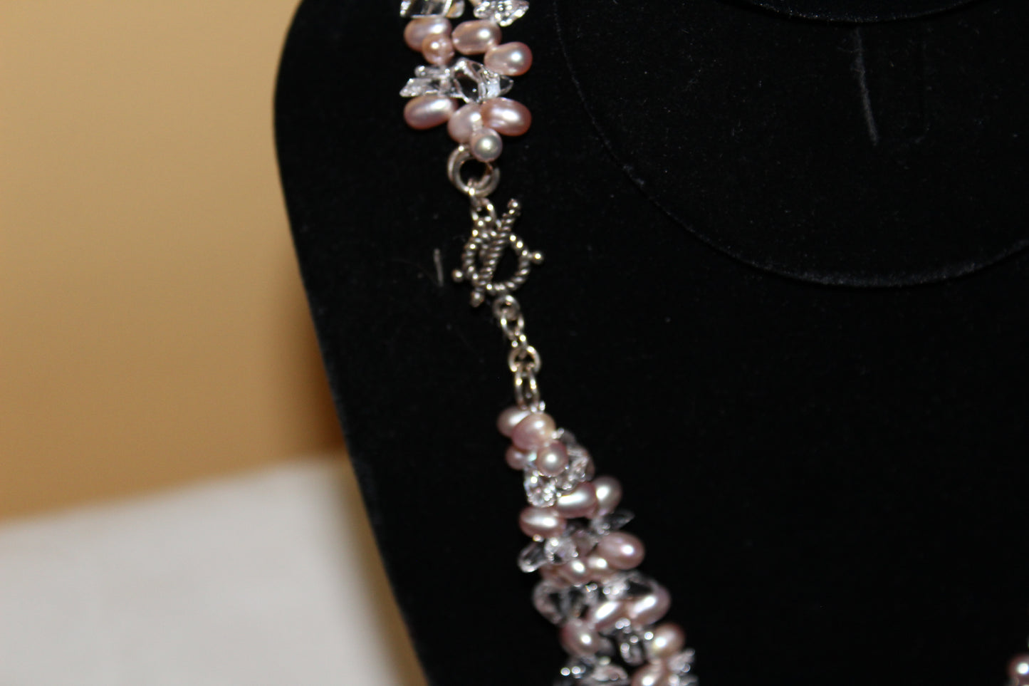 Pearl and Clear Quartz Necklace