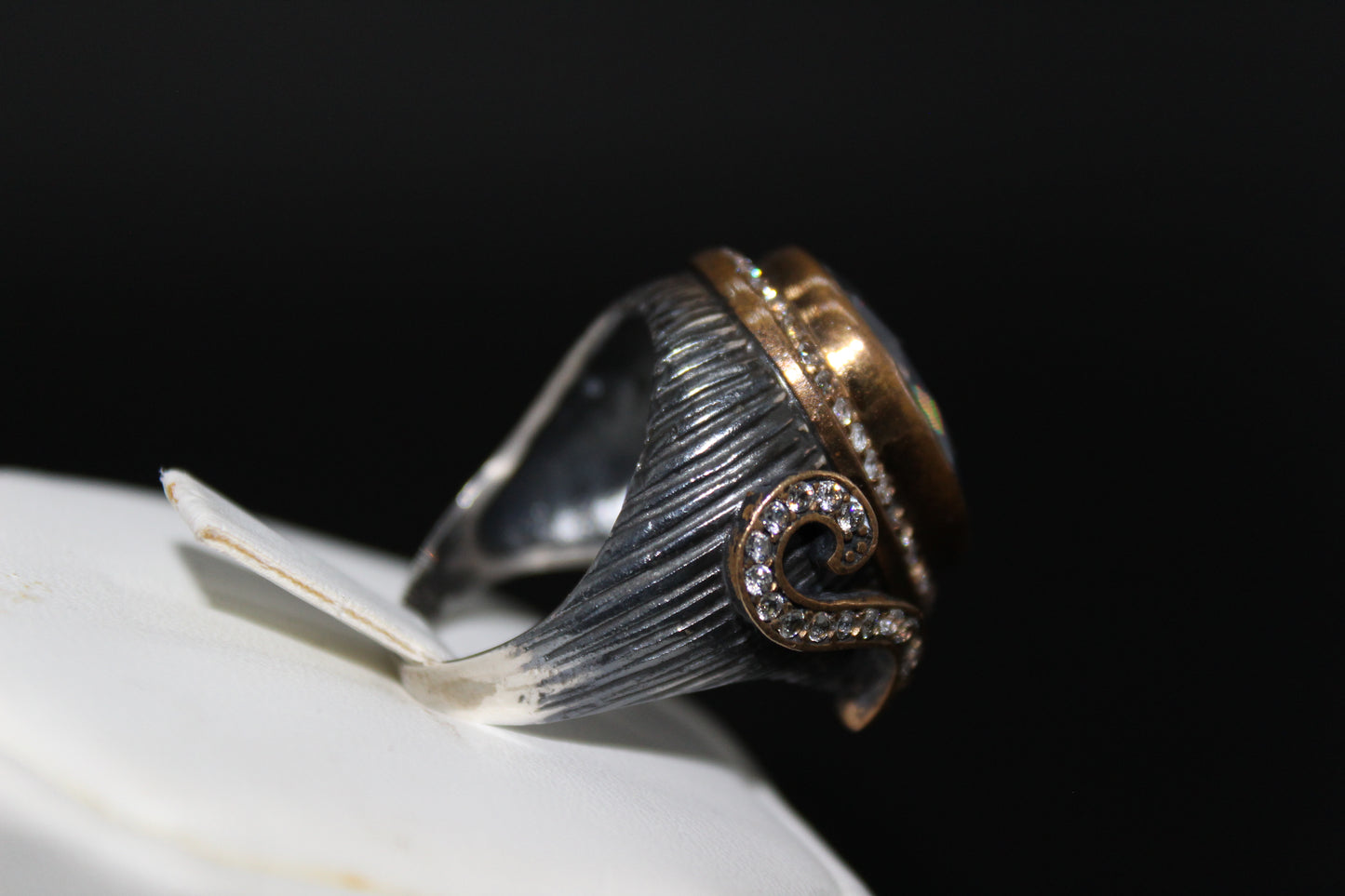 Quartz Silver, and Rose Vermeil Ring