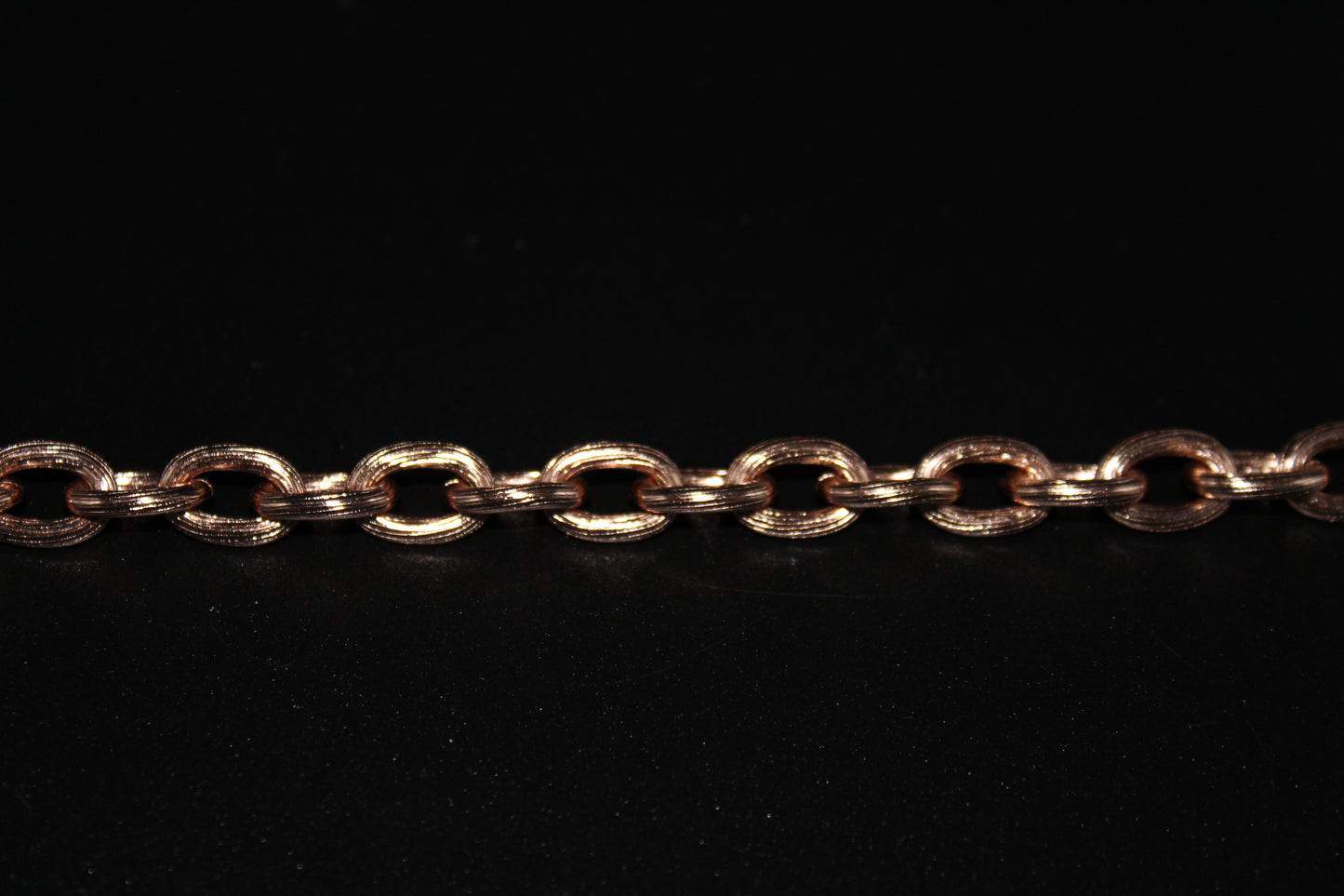 Rose Vermeil over Sterling Silver Link Bracelet