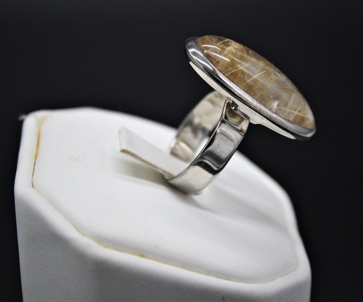 Oval Rutilated Quartz Ring