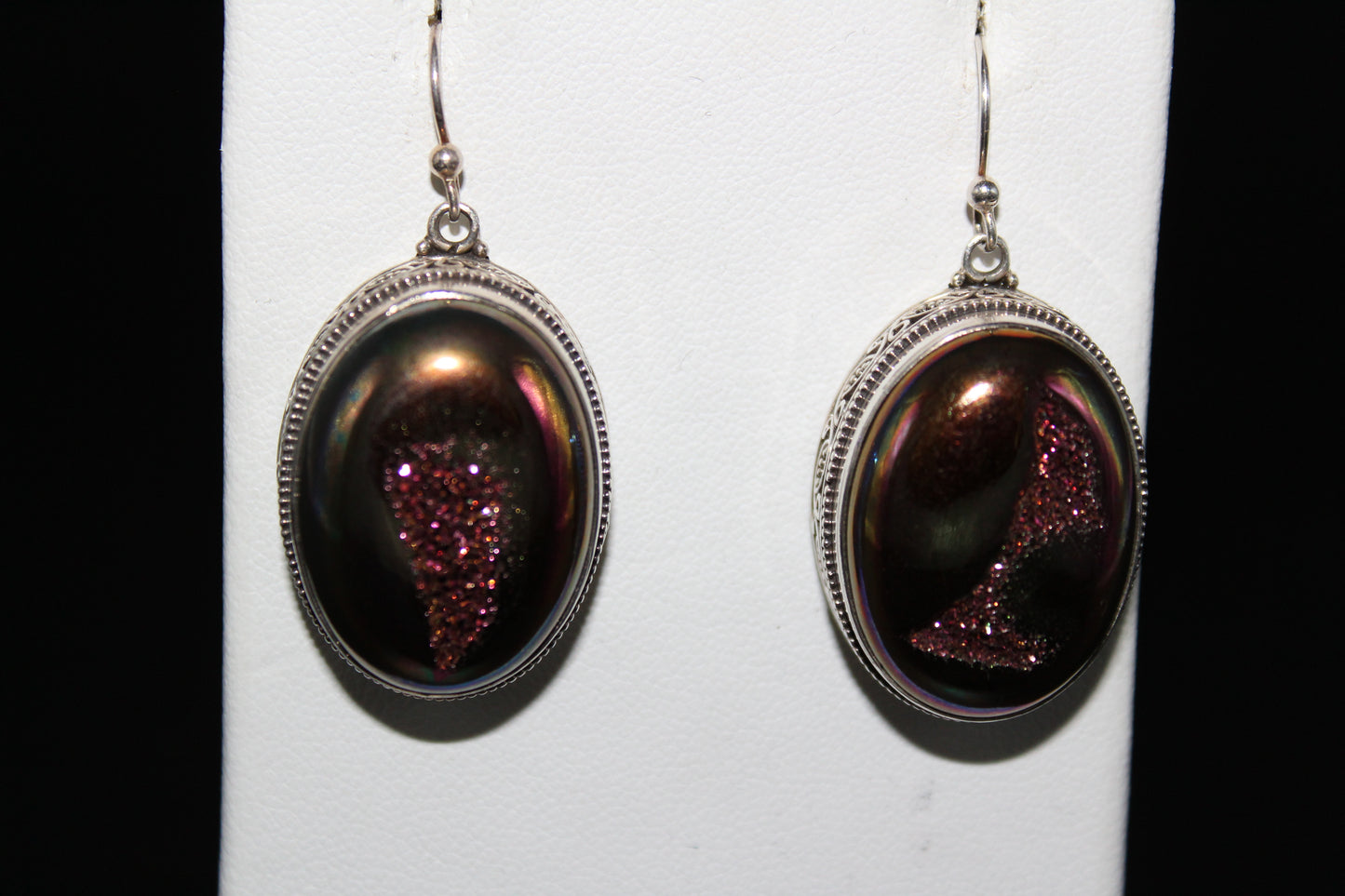 Druze Oval Earrings