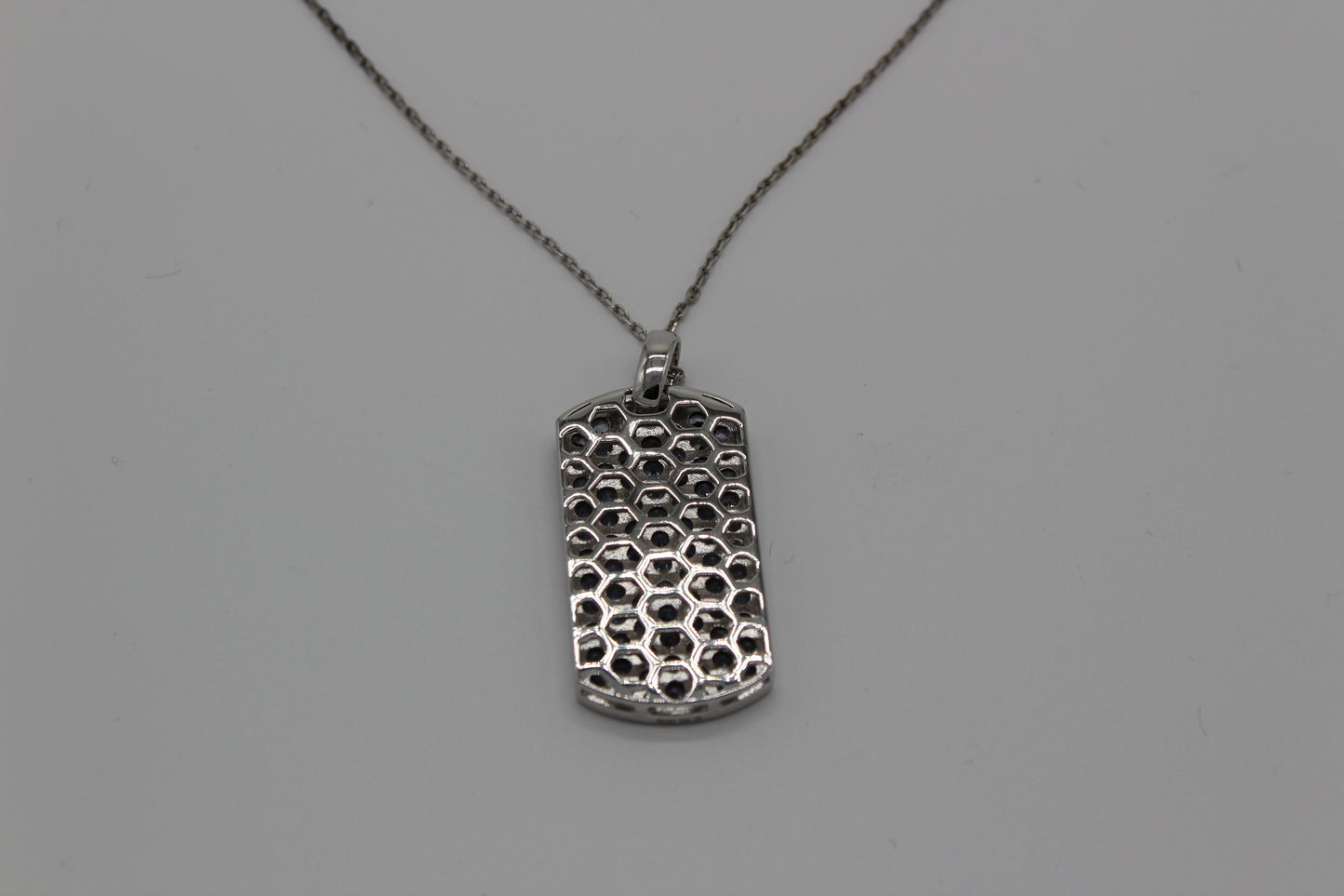 Tanzanite Dog Tag Pendant