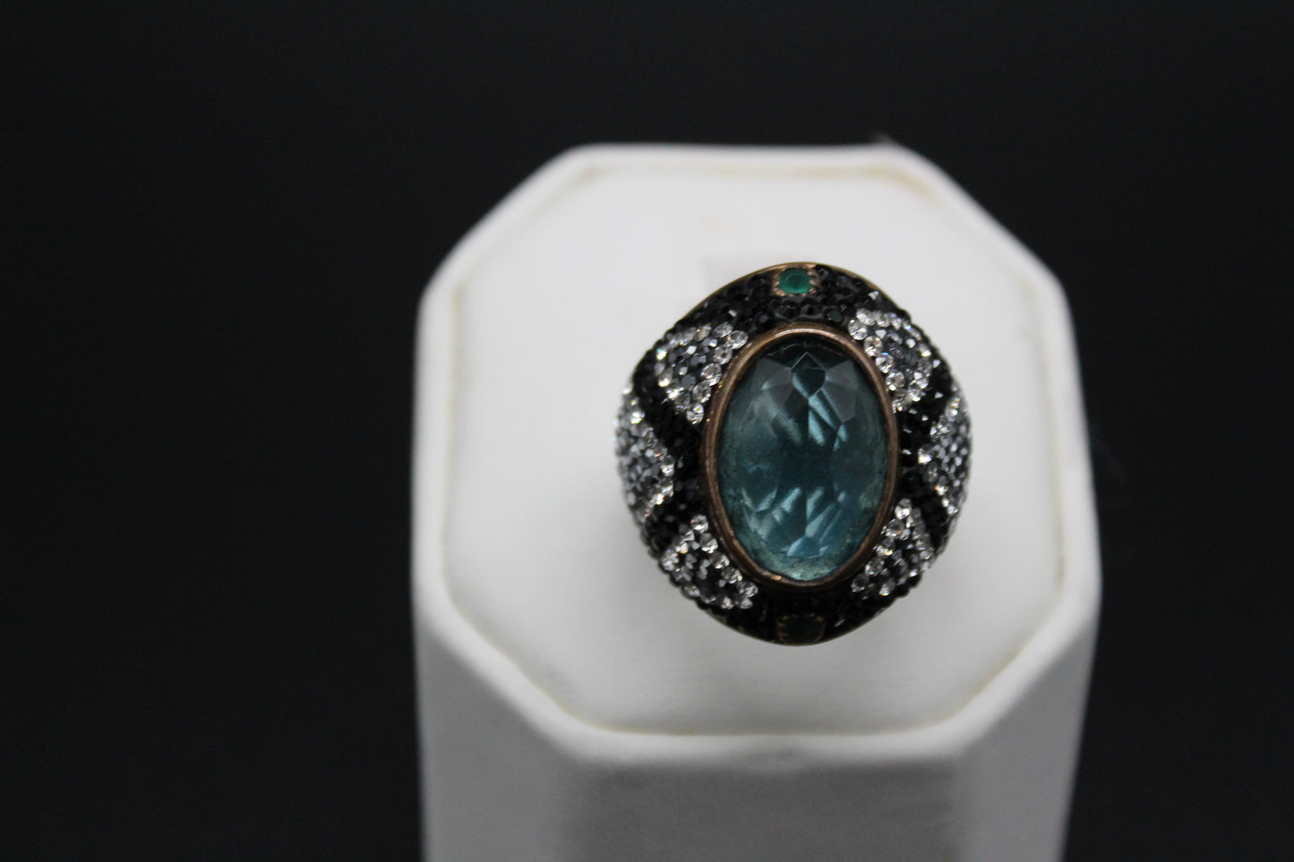 Topaz and Swarovski Crystals with Emeralds