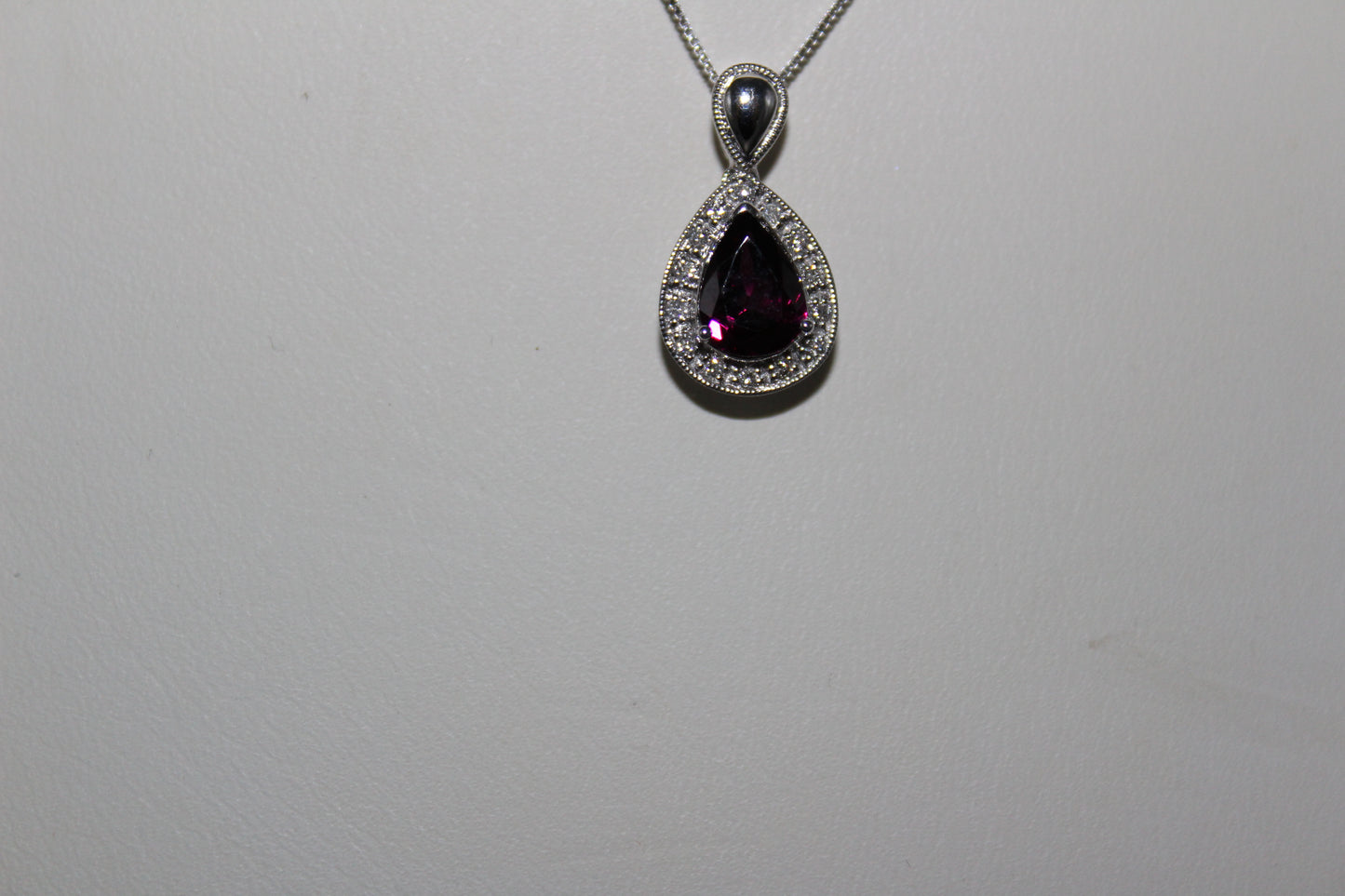 Garnet and Diamond Pendant