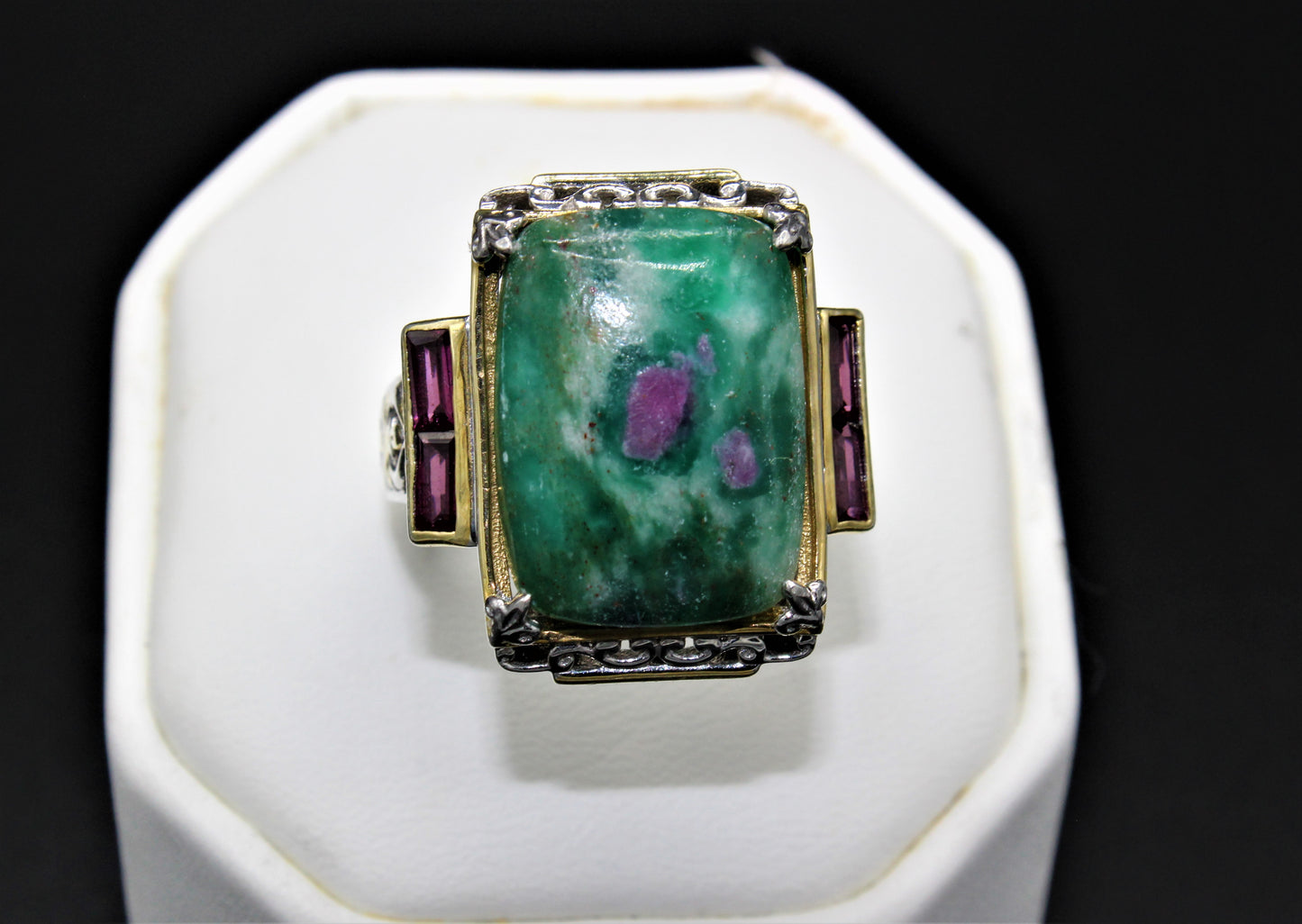 Zoisite and Ruby Ring