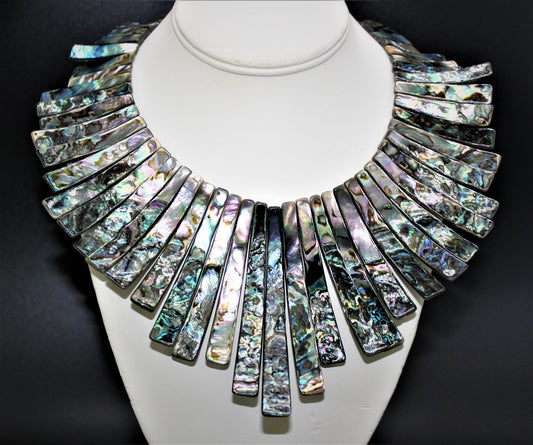 Abalone Bib Style Necklace