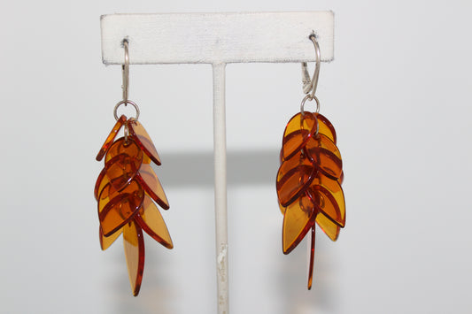 Amber earrings