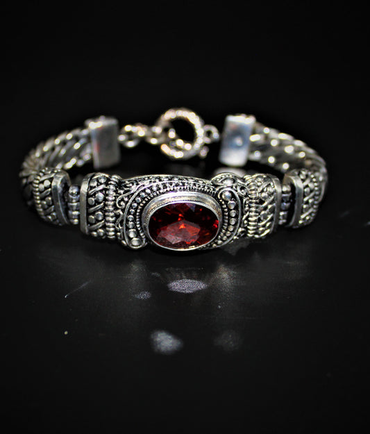 Bali Designed CZ Bracelet