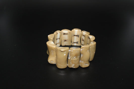 Fossilized Corral Stretch Bracelet