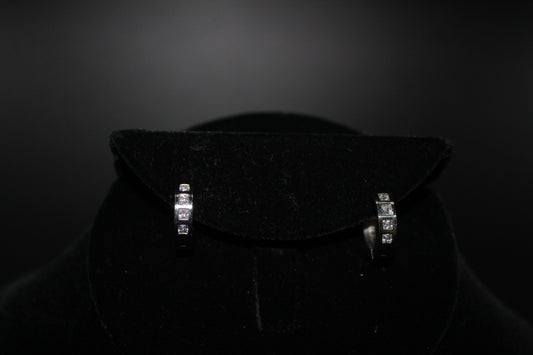 CZ Huggie Earrings