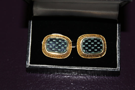 Vintage Checker Board Cufflinks