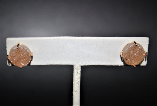 Druze Vermeil Earrings