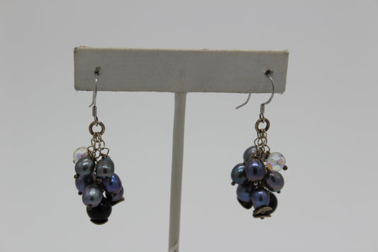Pearl and Crystal Quartz Earrings