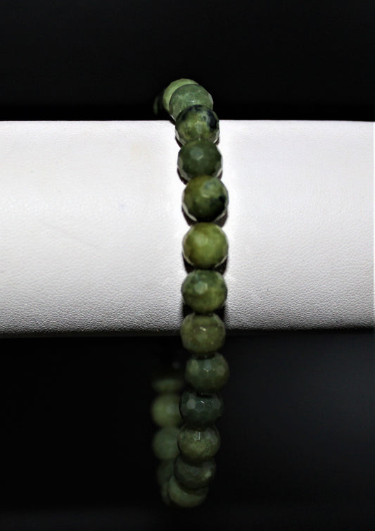 Jade Stretch Faceted Bracelet