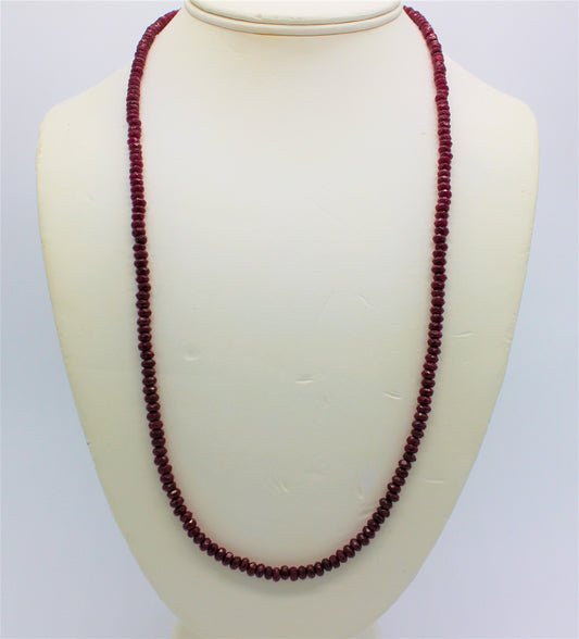 Garnet Faceted Necklace