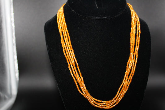 Gold Seed Pearl Necklace