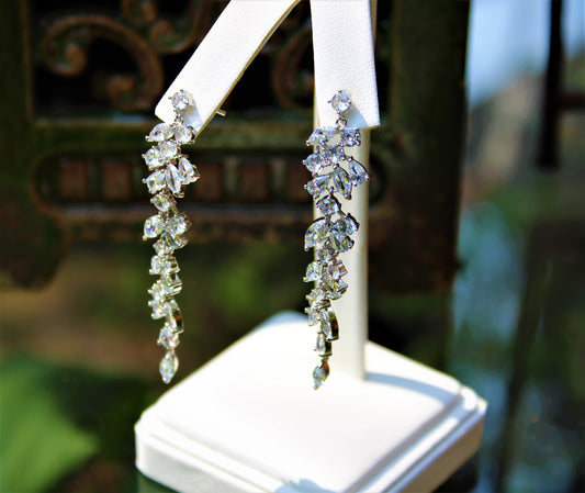 CZ Drop Earrings
