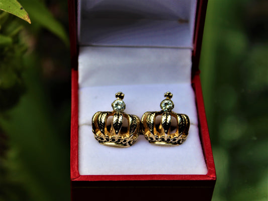Vintage Crown Cufflinks
