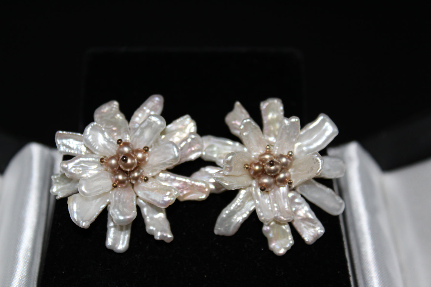 Keshi Pearl Clip Earrings