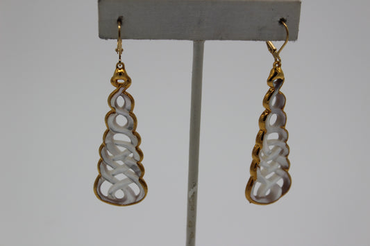 White Mother of Pearl Earrings