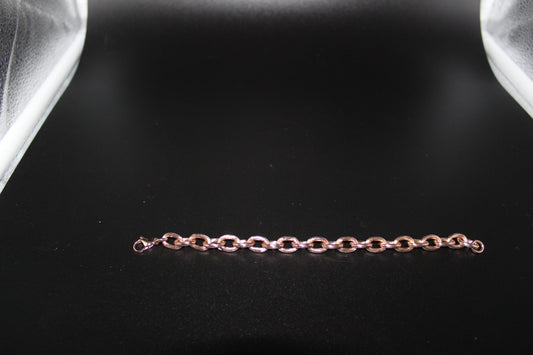 Rose Vermeil over Sterling Silver Link Bracelet
