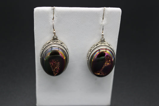 Druze Oval Earrings