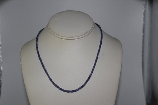Gold and Tanzanite Necklace