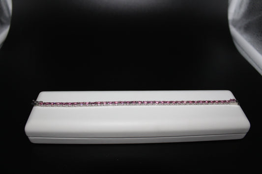 Tourmaline Oval Cut Tennis Bracelet