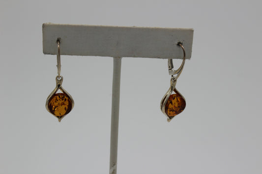 Amber earrings