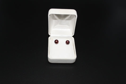 Fresh Water Chocolate Pearl Earrings