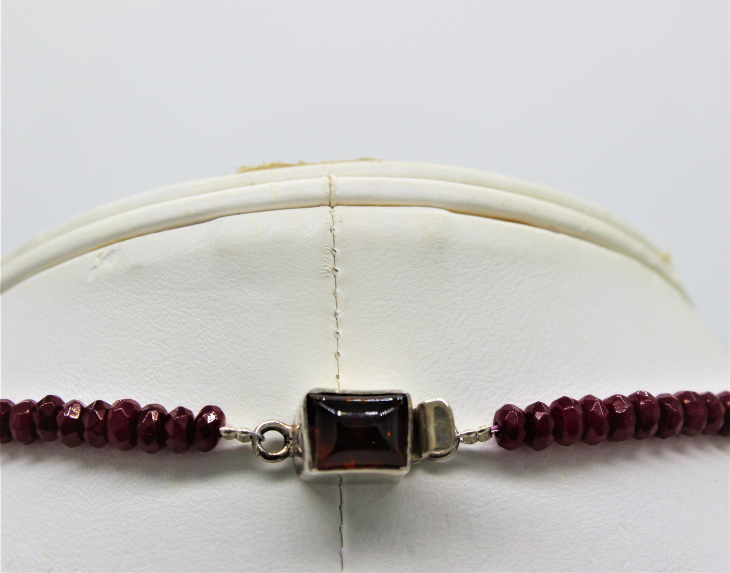 Garnet Faceted Necklace