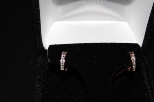 Rose CZ Earrings